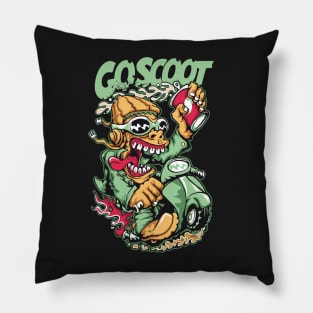 Alien T-Shirt Design Pillow