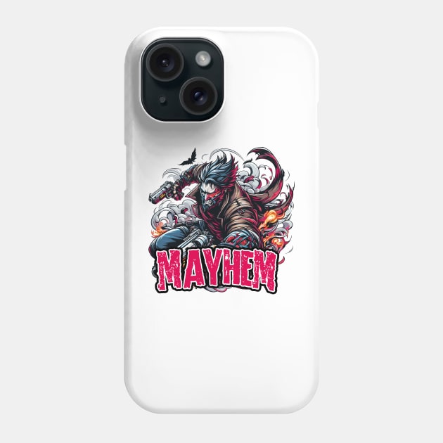 Dark and Deadly Mayhem Phone Case by aswIDN