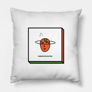 Human Civilization Pillow