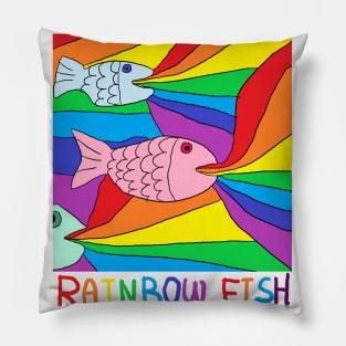 rainbow fish Pillow