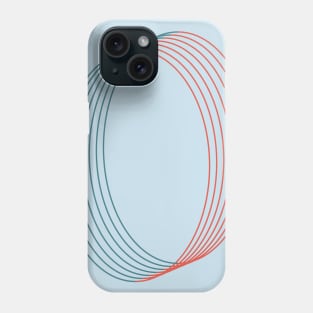 Red Blue Egg lines Phone Case