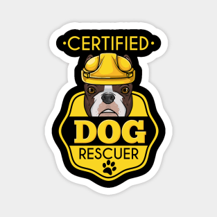 Certified Dog Rescuer Magnet