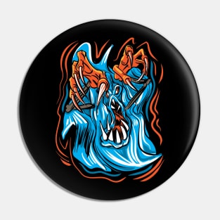 Halloween Haunted Scary Ghost Pin