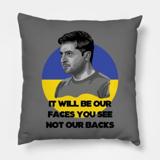 Volodymyr Zelensky Portrait Pillow