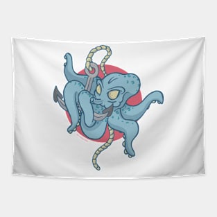 Blue_Octo Tapestry