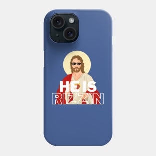 HE IS RIZZEN COOL JESUS THUGLIFE Phone Case