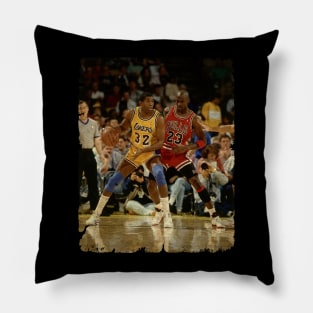 GOAT #32 vs GOAT #23 Pillow