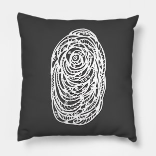 frightened eyes cool abstract lines Pillow