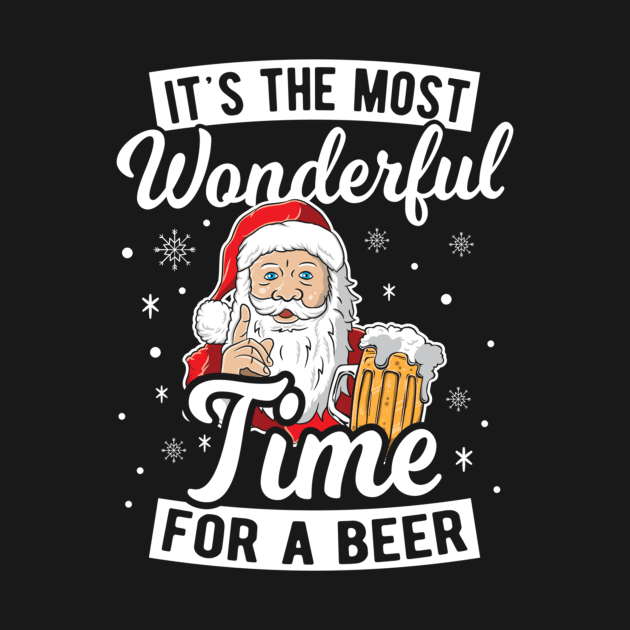 santa claus drinking beer wonderful time2 by Levandotxi