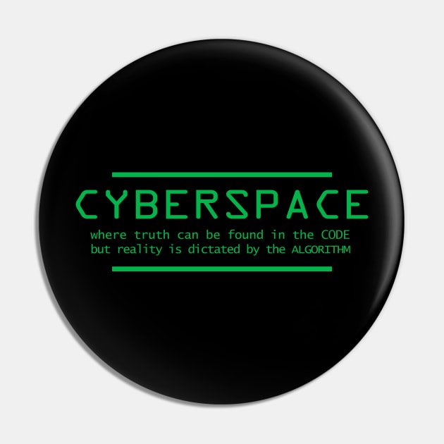 cyberspace Pin by the IT Guy 