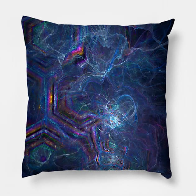 Abstract Fractal Nebula and Geometric Morph Pillow by Cato99