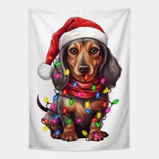 Christmas Dachshund Tapestry