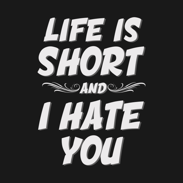 Life is short by PaperMoonTattooCo