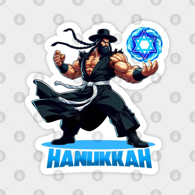 Rabbi Hanukkah Magnet by JennyPool