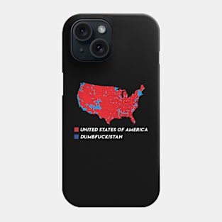 Election Map 2024 United States Of America Dumbfuckistan Phone Case