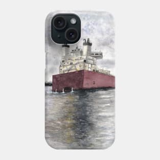 Sault Locks Freighter Phone Case