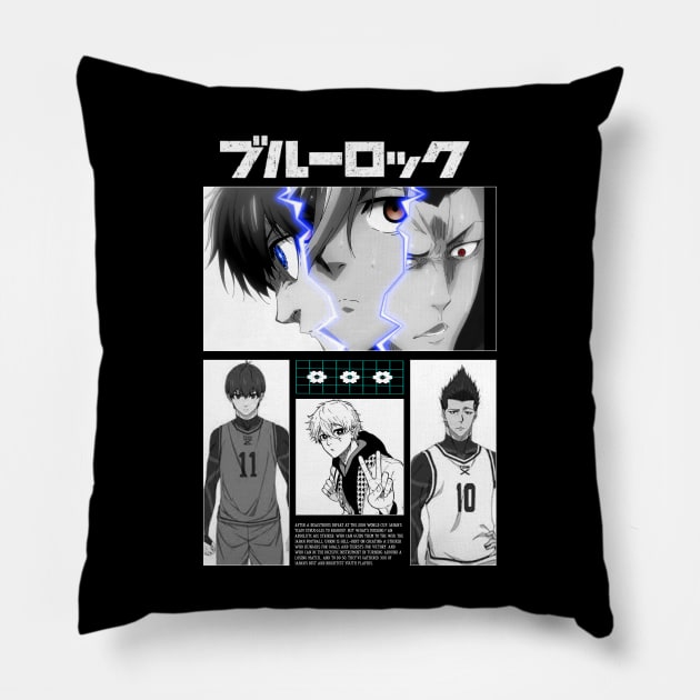 Blue Lock Team Pillow by AssoDesign