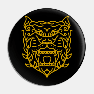 Natural Tiger Pin