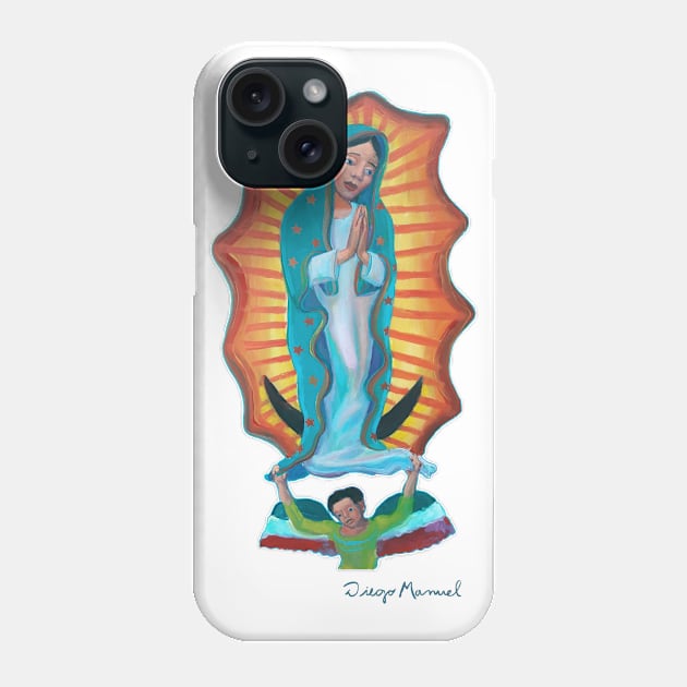 Virgin of Guadalupe 2 by Diego Manuel Phone Case by diegomanuel