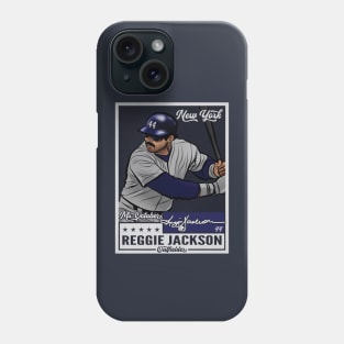 Reggie Jackson New York Y Throwback Card Phone Case