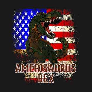 Rex Dinosaur July 4th T-Shirt