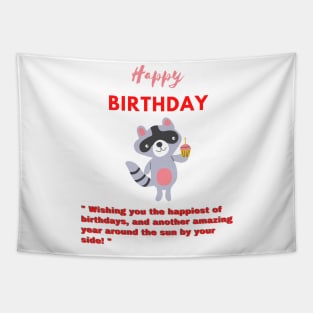 happy birthday shirt Tapestry