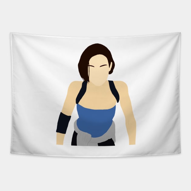 Resident Evil 3 Remake Jill Valentine Digital Art Tapestry by senaeksi