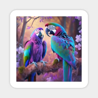 Parrots of Paradise Magnet