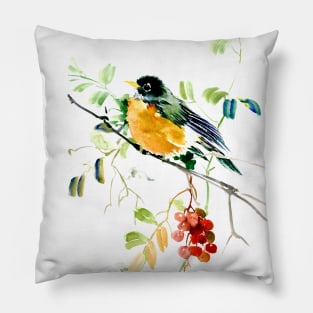 American Robin Pillow