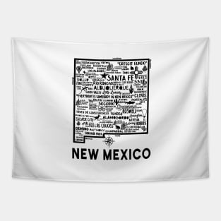 New Mexico Map Tapestry