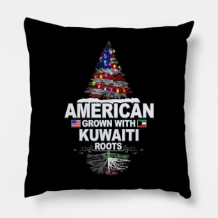 Christmas Tree  American Grown With Kuwaiti Roots - Gift for Kuwaiti From Kuwait Pillow