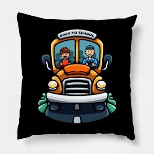 Back To School Bus Pillow