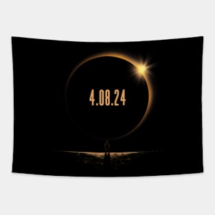 America Totality Spring 4.08.24 Total Solar Eclipse 2024 Tapestry