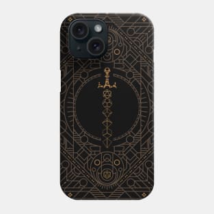 Polyhedral Dice Sword Vintage Minimalist Geometry Phone Case