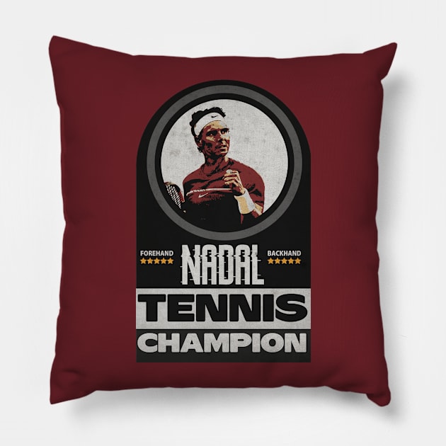 Nadal Tennis Master Pillow by CTShirts