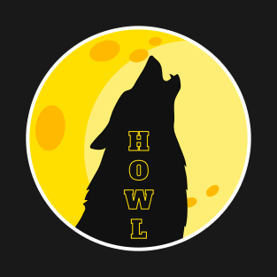 Lonely Howling Wolf T-Shirt