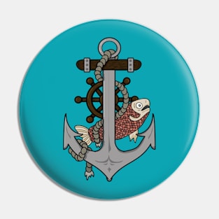 Anchor, Helm and Fish Pin