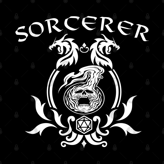 DnD Sorcerer Class Symbol Print by DungeonDesigns