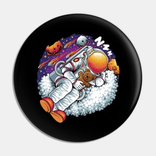 Astronaut Sleeping Pin