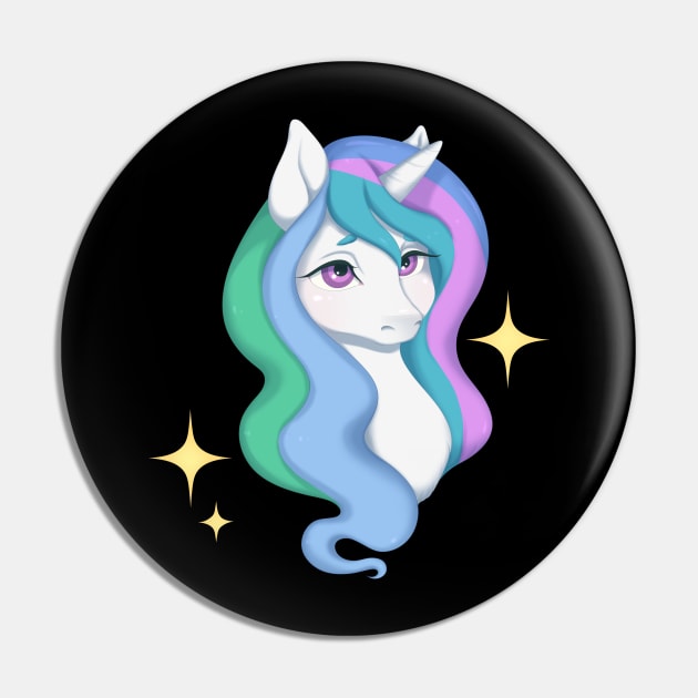 Princess Celestia Pin by bhawanie