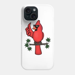 Mr. Cool Cardinal (Large Design) Phone Case