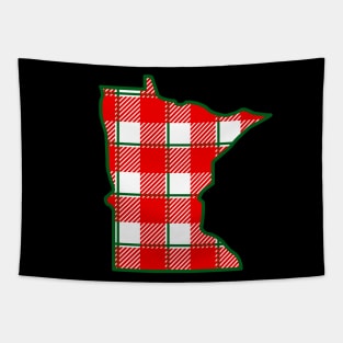 MN Christmas Plaid Tapestry