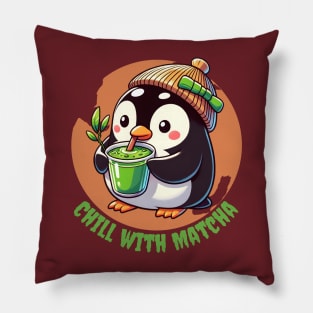 Matcha penguin Pillow