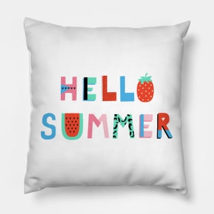 HELLO SUMMER BEACH DESIGN Pillow