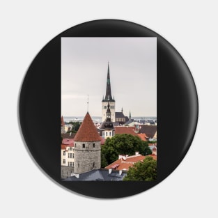 Cityscape of old Tallinn Pin