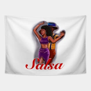 Salsa dancing couple 2- the top 100 gifts ideas for lovers of Salsa Tapestry