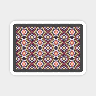 Abstract aztec tribal ikat pattern Magnet