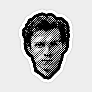 Tom Holland white halftone Magnet