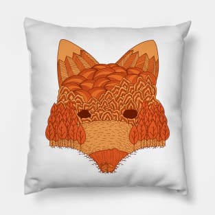 Where The Fox Hides Pillow