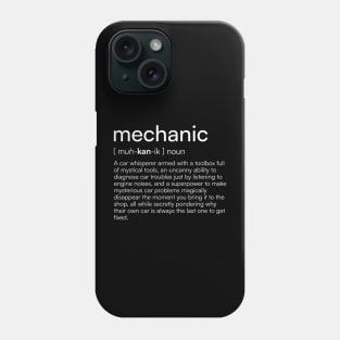 Mechanic definition Phone Case
